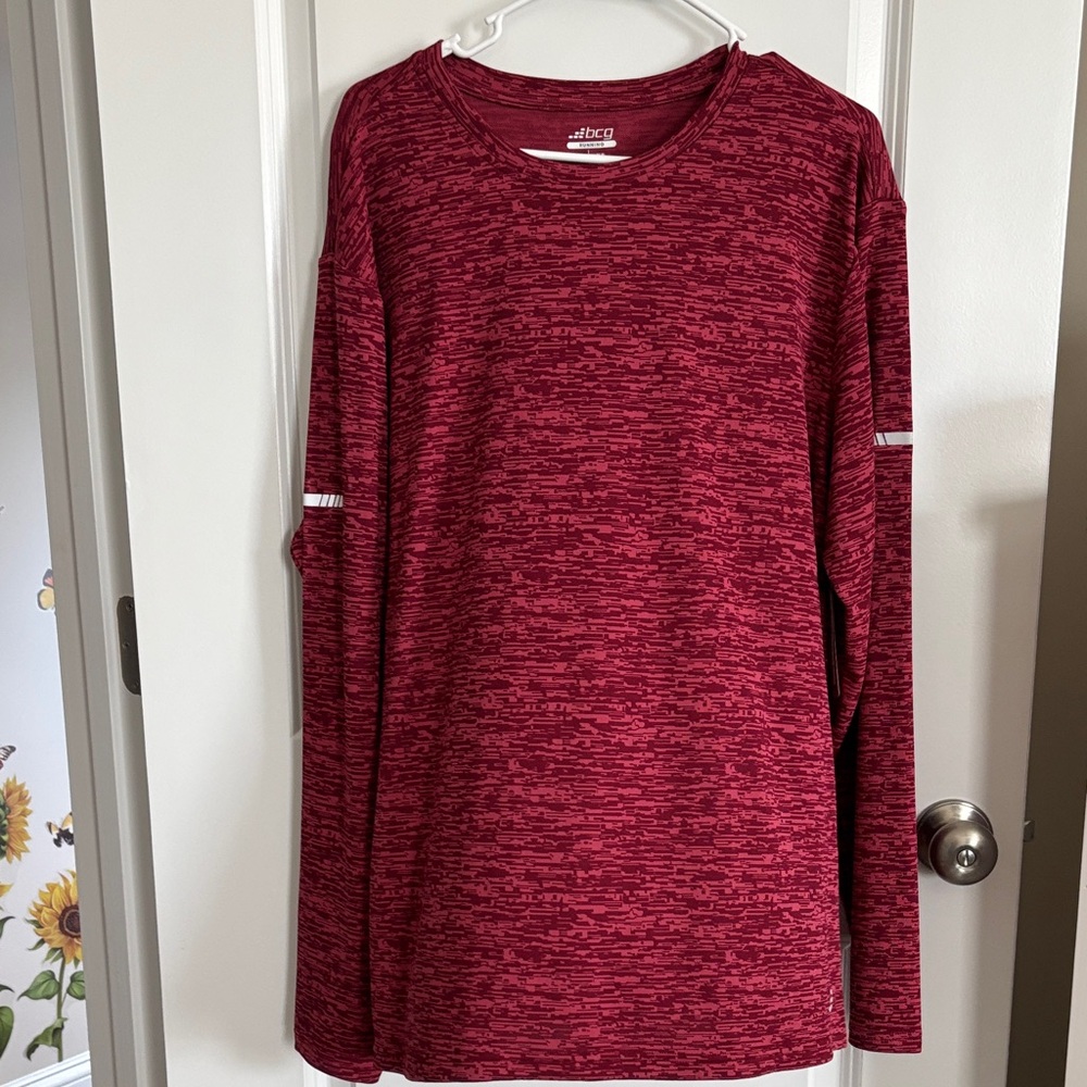 BCG Maroon Running Top